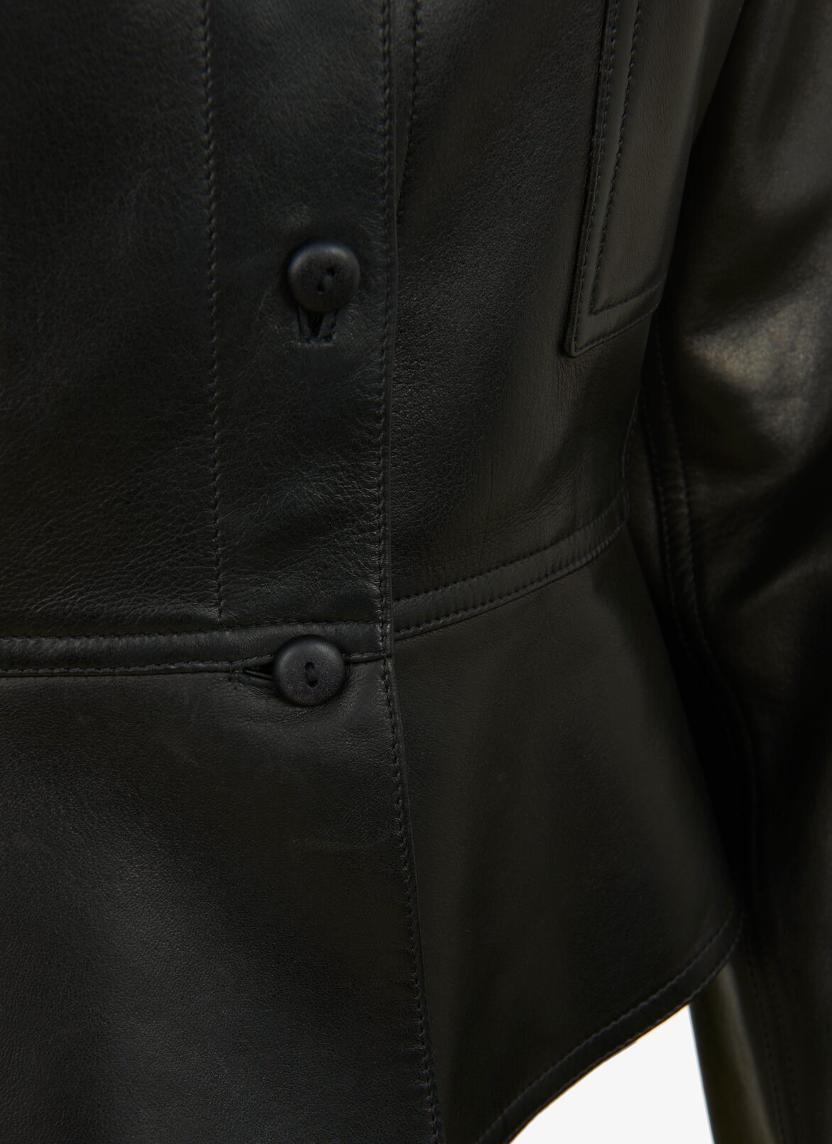 Alaïa Edition 1993 Leather Shirt ALAÏA BLACK ALAÏA EDITION 1993 LEATHER SHIRT
